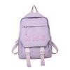 Mochila Escolar de Color Sólido con Estampado de Letras para Niños y Niñas Estudiantes de Secundaria Mochila de Moda de Alto Valor Mochila Moderna para Estudiantes Universitarios