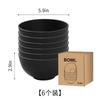 Conjunto de Tigelas de Palha de Trigo, Conjunto de Oito Peças de Tigelas para Salada para Uso Doméstico, Tigelas de Plástico para Jardim de Infância e Restaurantes, Tigelas Coloridas para Arroz para Estudantes
