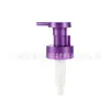 Cabezal de bomba de champú de alta gama, 33 dientes, material PP, cuerpo esmerilado acanalado de doble capa, fabricante de cabezal de bomba roscado para loción corporal y gel de ducha