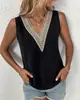 2024wish transfronterizo ebay Amazon blusa holgada de encaje con cuello en V para mujer, camisa de manga corta con temperamento para ir al trabajo para mujer