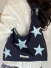 Bolsa Transversal Estilosa Estilo Coreano de Nicho Estrela Nova Primavera Bolsa de Ombro Portátil Bolsa Tote de Grande Capacidade