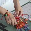 Pulsera Joyería Festival del Bote Dragón Hecha a Mano Cuerda Colorida Cuerda Roja Pulsera Cadena Tejida Colorida Regalo para Niños