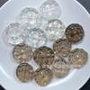 Cristal blanco natural capullo de flor zorro con agujero pasante Marca Zorro de Nueve Colas Fénix accesorios de cadena para suéter pulsera diy citrino cristal de té