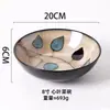 Recomendado ~ Personalidad Creativa Horno Esmalte Copo de Nieve Tazón de Verduras Retro Japonés Hogar Cerámica Horno Tazón de Cara Ligeramente Defectuoso