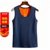 Colete térmico de veludo plus e veludo dourado espesso para homens inverno 2026 regata sem mangas undershirt vest