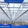 Fábrica de estufa de vidro em estoque quente galvanizado vidro estufa isolamento cogumelo vegetal estufa de vidro atacado