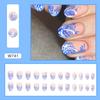 Moda Europa e Estados Unidos comércio exterior unhas postiças primavera e verão novas garotas quentes usam armadura Leopard Flash fatias de unha doces e legais atacado