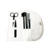 Lápiz de cejas unisex de acero inoxidable resistente al agua principiante cejas de tordo cuchillo para recortar cejas pinza para recortar cejas 5 piezas traje de belleza para recortar cejas