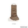 Nuevos Calcetines de Encaje Dorado Versátiles Apilables de Rayas Anchas Estilo Universitario para Pantorrilla de Mujer para Otoño e Invierno