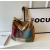 Moda Vintage Costuras Bolso Grande Mujer 2024 Nuevo Gran Capacidad Ligero Bolso Cruzado Viajero Lona Tote Bolso Grande