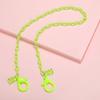Cadena para Mascarilla de Adultos y Niños de 58cm Cadena para Gafas Colgante de Muñeco Oso de Plástico Cadena Colgante Cordón Acrílico Anti-pérdida