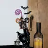Decoraciones de Halloween Transfronterizas Estilo Ins Casa de Brujas Rama de Flor de Murciélago Esquejes Ramo para Fiesta en Casa Adornos