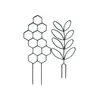 Treliça Criativa de Folha para Trepadeira Amazon Suporte de Jardinagem Transfronteiriço Poste Suporte para Plantas em Vasos Externas Estrutura para Trepadeira de Plantas