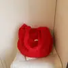 Bolso de felpa transfronterizo, estilo casual, para mujer, nueva colección otoño 2026, moderno, de gran capacidad, adecuado para ir al trabajo, bolso de hombro o bolso cruzado