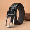 Cinto Masculino Popular de Moldagem por Injeção Transfronteiriço Moda Versátil Gosto Luxo Leve Cinto Masculino de Couro Fivela de Pino Cinto Casual