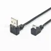Cable de datos micro USB de doble codo para teléfono móvil Android, tableta, universal, carga rápida de doble codo 2A