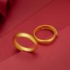 Anillo Abierto de Oro Arena Vietnamita con Diamante y Gipsófila para Mujer de Latón Chapado en Oro Lluvia de Meteoros Oro Imitación Par de Pareja