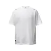 Camiseta de Manga Corta Suelta Estilo Retro Americano Nanxia de Alta Resistencia 350g Hilo Doble Logo Bordado Diseño Desestructurado High Street