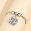 Joyería europea y americana simple redondo letra amor eterno pulsera personalidad hip hop accesorios joyería de moda
