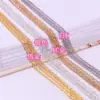 Cor-Preservante Corrente Plana O-chain Acessórios de Joalheria Feitos à Mão Material para Pulseira Brinco Colar Marcador de Página Extensão de Corrente com Pingente DIY