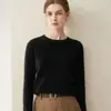Nuevo Suéter de Punto para Mujer 100% Cachemir Ajustado Cuello Redondo Otoño/Invierno 2026