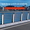 Parque LED cerca, viaduto com leve anti-colisão, coluna, coluna de engenharia fluvial, corrimão de aço inoxidável