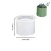 Ins Simples Escandinavo Redondo Padrão Geométrico Pote de Armazenamento Molde de Silicone DIY Aromaterapia Gesso Vela Copo Cola Moagem