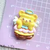 Chaveiro Pingente Patch de Resina Urso Manteiga Corrente para Pendurar Acessórios para Capa de Celular Material Acessórios Ursinho Gummy