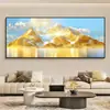 Pintura de Paisagem Minimalista Moderna para Pendurar com Moldura de Metal Pintada por Spray, Pintura Decorativa de Porcelana de Cristal para Sala de Estar, Arte de Parede, Capa para Caixa de Medidor Elétrico