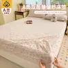 Protector de colchón de grado A para maternidad e infantil, protector de colchón de gasa de doble capa, funda de colchón completamente envolvente, sin preocupaciones para dormir desnudo, juego de tres piezas