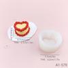 Molde de silicona para tarta de amor, fresa, crema, chocolate, galletas de azúcar, mousse, herramientas para hornear, decoración de tartas