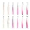 Pinzas para Cejas Pintadas con Spray Transfronterizas Juego de 4 Piezas Acero Inoxidable Pinzas Planas para Depilar Barba Herramienta para Recortar Cejas Pinzas Oblicuas para Cejas Venta al por Mayor