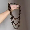 Collar Retro Étnico de Múltiples Capas con Concha de Coco y Cuentas para Mujer, Diseño de Nicho, Cadena para Clavícula de Alto Temperamento