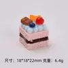 Bolo Sanduíche de Frutas Brinquedo Alimentício Joias Artesanais DIY Acessórios Cola de Creme Acessórios Fivela Criativa para Sapatos Pacote de Material Atacado