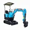12 miniexcavadoras para huertos agrícolas, motor Kubota, microexcavadora transfronteriza de 1 tonelada