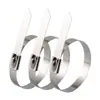 Abrazaderas de cable de acero inoxidable 304 autoblocantes 12*300 mm para exteriores, resistentes a altas temperaturas, a prueba de sol, resistentes a la corrosión, correas metálicas marinas