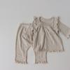 Ropa infantil de Corea del Sur, ropa de otoño, traje de bebé, pijamas infantiles, ropa de casa, ropa para recién nacidos, ropa de otoño para bebé, traje de bebé