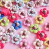 Señorita Oso de Flores Mixtas DIY Pasador para el Cabello Joyería Decorativo Marco de Fotos Espejo Plegable Funda para Teléfono Material de Resina para Accesorios