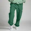 Calça de Moletom Europeia e Americana Amazon para Mulheres Outono e Inverno, Corte Solto, Tamanho Grande, Forrada com Fleece, Espessa, Quente, Fashion, Emagrecedora