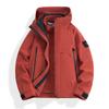 Chaqueta Trabajo Personalizado Logo Impreso Ropa de Trabajo Exterior Montañismo Senderismo Tres en Uno Chaqueta de Terciopelo Australiano Bordar