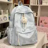 Nova Mochila de Urso Cartoon Estilo Ins para Estudantes do Sexo Feminino, Bolsa Escolar Fofa de Grande Capacidade para Alunos do Ensino Fundamental e Médio, Mochila Casual