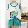 Traje de chaleco para niños verano algodón niños nuevo niñas shorts ropa traje de bebé coreano ropa para niños al por mayor
