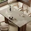 Novo Jogo Americano Estilo Chinês, Toalha de Mesa à Prova de Óleo e Impermeável, Sem Lavagem, Toalha de Mesa de Luxo Leve de Alta Qualidade, Jogo Americano para Mesa de Centro Resistente ao Calor e à Alta Temperatura