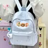 Mochila estilo ins coreano com estampa de estrelas para estudantes do sexo feminino, alto valor estético, grande capacidade, mochila de nicho para deslocamento no campus e uso escolar