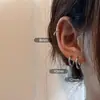 Brincos Médicos de Aço Titânio, Argolas Lisas para Mulheres, Luxo Acessível, High-End, Brincos Simples de Aço Titânio, Piercing de Orelha, Brincos para Piercing