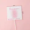 Decoración para Pastel Feliz Día de las Madres 2026 Mariposa 3D de Doble Capa Cinta de Cumpleaños para Mamá Lazo Insertar para Hornear
