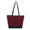 Bolsa de Hombro con Hilo de Bordar de Gran Capacidad Estilo Retro 2025 Nuevo Estilo Empalmado Informal Acolchada Moda para Viajes Diario para Mujer