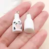Set Mixto de 20 Divertidos Colgantes de Resina Blanca para Comida Simulación de Donut Fruta Corazón Accesorios para Joyería DIY