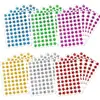 54 Pegatinas/Hoja Pegatinas de Estrella Holográfica 6 Colores Láser Smiley Estrella de Cinco Puntas Recompensa para Niños Pegatinas de Dibujos Animados