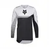 Roupas Esportivas ao Ar Livre Ciclismo Masculino Camiseta de Manga Longa Top Cabeça de Raposa Fox Roupas de Downhill Respirável Roupas de Motocicleta Off-Road